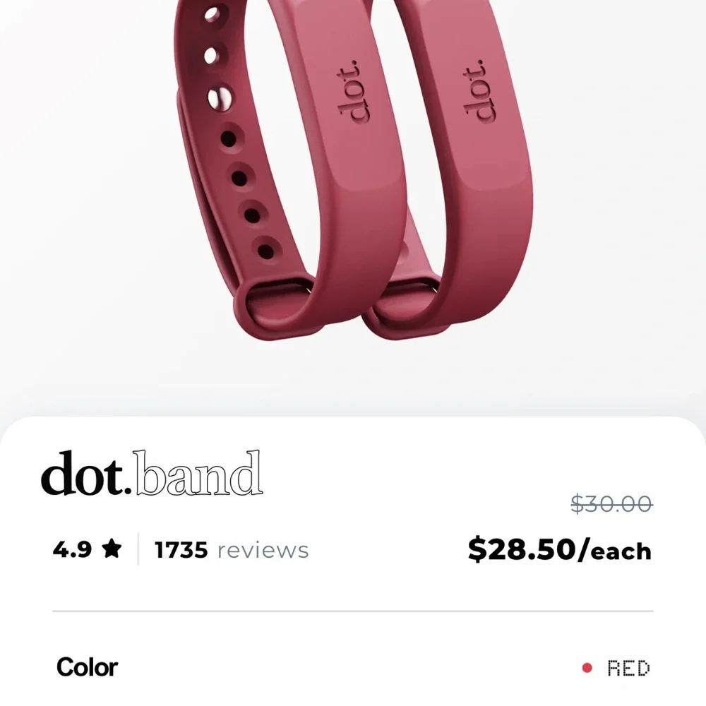 Band Red Wearable